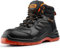 Black Hammer Composite Safety Boots for Men Non-Metallic Lightweight Durable Work Shoes Non-Slip Anti-Static Smooth Leather 8844 (11 UK)
