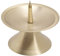 NKlaus Scheibenleuchter Ø9cm Messing Gold Kerzenleuchter matt Altarleuchter mit Dorn 10717