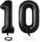 Xihuimay 40 Nummer 10 Folienballon Zahl 10 Luftballon Ziffer 10. Geburtstag Ballon 100cm Riesen Ballons Luft oder Helium Digitaler Ballon für Mädchen Junge Jubiläum Feierliche Anlässe, Schwarz XXL