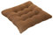 FeiliandaJJ Stuhlkissen mit Bänder, 35x35cm, Sitzauflage Bequemes Sitzkissen für Gartenstuhl Büro Boden Balkon Chair Cushion (Braun, One Size)