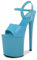 BeAUZQ Damen Sandalen 20Cm High Heels Sexy Stripperin Bühnenperformance Pole Dance High Heels Nachtclub Partytanz High Heels Plus Size Unisex,Blau,39 EU