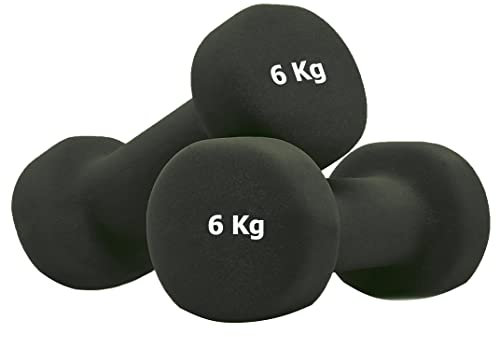G5 HT SPORT Lenker aus Neopren für Fitnessstudio und Home-Gym, rutschfest, 0,5 bis 6 kg, Paar oder Einzelbett (2 x 6 kg)