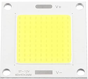 ViaGasaFamido 12-14V 50W COB LED-Panel Integriertes Chip-Licht-Panel Glühbirne Lampe Hohe Leistung Licht Platine Flutlicht für DIY Projektor Flutlicht (Weißes Licht)