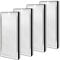 MA-40 Replacement Filter 4 Pack Compatible with Medify MA-40, NXBHG H13 Ture Hepa Activated Carbon Filter, 3-stage Filtration System for Medify MA-40, MA-40B and MA-40W, Part #ME-40