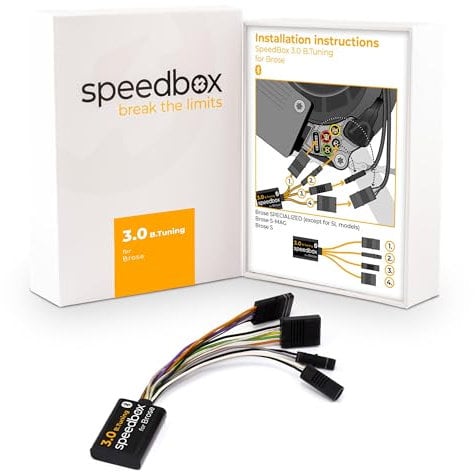 SPEEDBOX 3.0 B.Tuning Brose + Specialized Smarter Bluetooth E-Bike Tuning Chip mit Originalsteckern, Schwarz