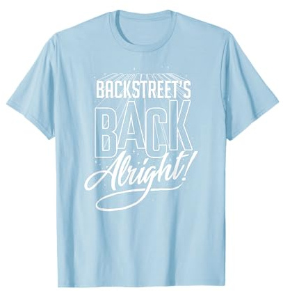 Backstreet Boys – BSB Back Alright On Baby Blue T-Shirt