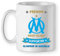 Mug OM foot supporter cadeau personnalisé avec un prénom olympique de Marseille tasse supporters football ligue1 fête des pères, anniversaire, Noël