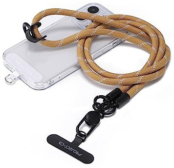project-cb handy lanyard 1,Handyband Pads 2,Handykette Universal,Handy Umhängeband,Verstellbares Handyband zum Crossbody-Tragen,Handyband zum Umhängen(Khaki)