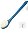 Back Scrubber for Shower, Body Brush With Long Handle for Cleaning, 17 Inch Washer Exfoliator for Men Women, Non-Slip Handle, Adhesive Hook (17 Navy Blue)