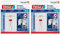 tesa Klebenagel Fliesen&Metalll, verstellbar, 2 Stück - anpassbarer Klebenagel für glatte und feste Oberflächen in Bad und Küche, 4 kg Haltekraft - ablösbar und wiederverwendbar (Packung mit 2)
