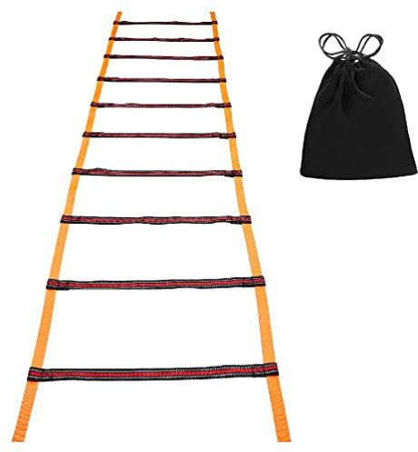 5M Agility Speed Ladder Soccer Ball Football Flexible Training Ladder And Carry Bag For Kid Adult Sport Equipment Set Agility Speed Ladder Agility Training Ladders For Athlete Agility Ladder Set