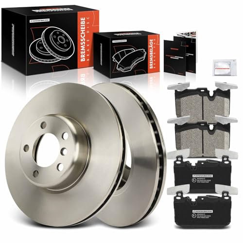 Frankberg 2x Bremsscheiben + 4x Bremsbeläge Vorderachse Kompatibel mit 3er F30 F80 318-340 1.5L-3.0L 2011-2018 1er F20 114-135 1.5L-3.0L 2010-2019 Replace# 34116792223 34116859066
