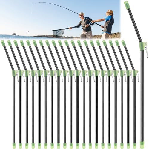 FSWWSF Fishing Anti Tangle Boom Set 20 Stück Angeln Zubehörröhrchen Anti Tangle Angeln Abstandsrohr für Angelzubehör für Karpfen-Angeln Durchlauf Röhrchen Zubehör Professionelle Angelzub