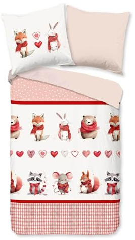 Traumschlaf Flanell Bettwäsche Fuchs Hase