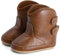 Cheerful Mario Stivaletti Neonato Neonata Stivali da Cowboy Prima Infanzia Scarpe Primi Passi in PU pelle Marrone-A 6-12 Mesi