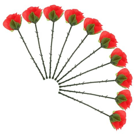 ibasenice 10stücke Faltbare Rosen Magische Blumen Für Close-up Auftritte Für Bühne Partys Und Straßenshows Einfache Handhabung Für Anfänger Und Profis