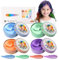 4 Piezas Tinte Temporal para Niños, Azul Verde Naranja Morado, Coloración Instantánea, Pomada para Peinado Colorido, Cera para Cabello para Fiestas Cosplay