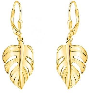 SOFIA MILANI - Damen Ohrringe 925 Silber - Blatt Ohrhänger