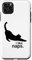 iPhone 11 Pro Max FUNNY CAT I Like Naps Cute Kitten Silhouette Case