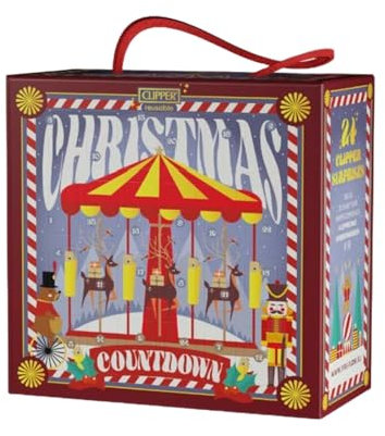 Clipper® Adventskalender,24 Überraschungen Clipper® Feuerzeug CLIPPER® Zubehör inkl. Gratis DHOBIA Crystal Balls