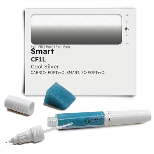 Genuine Colors Lackstift COOL Silver CF1L für Smart Silber Cabrio FORTWO EQ