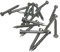 Masonry Nails Zinc Plated 3mm x 70mm (Pack of 9)