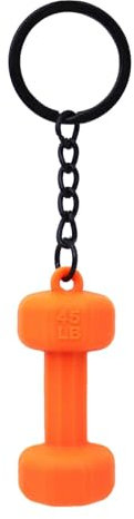 Llavero de levantamiento de pesas - Barbell Gym Llavero, Llavero de novedad | Accesorio de fitness de metal, Diseño elegante para entusiastas del gimnasio, Regalo para deportistas y amantes