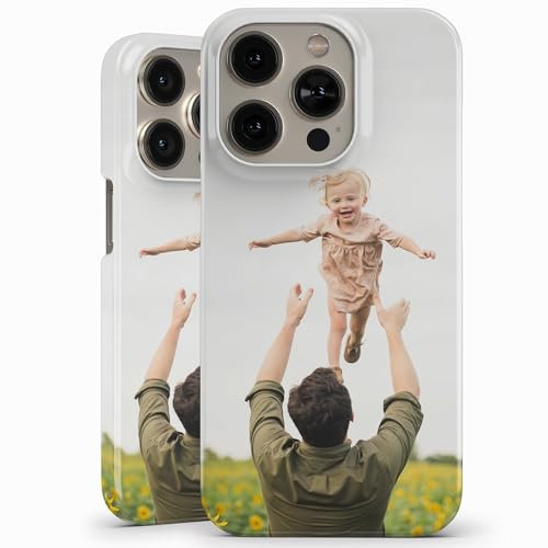 AIGAT Personalisierte Full-Print-Design-Handyhülle für iPhone – Benutzerdefinierter EIN-Foto-Druck auf der Rückseite und den Seiten, langlebige Schutzabdeckung für iPhone 16, 15, 14, 13, 12, 11 Serie