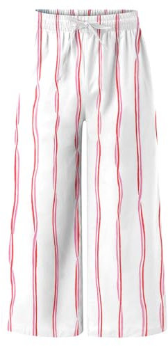 Pantaloni estivi leggeri per il tempo libero, da uomo, in lino, pantaloni estivi, da spiaggia, a righe, per il tempo libero, leggeri, estivi, pantaloni da yoga, casual, Colore: rosa., xxl
