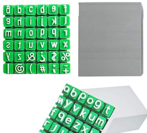 Alphabet Stamps Set For Clay Pottery, FORMVERSITY Minuscole Timbro per Scrivere Su Ceramica Alfabet, Set di Timbri Dell'Alfabeto per Argilla e Ceramica, Stencil Lettere Timbri per Argilla