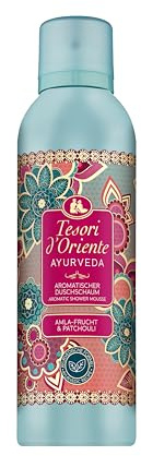 Tesori d'Oriente Duschschaum Ayurveda | Amla-Frucht & Patchouli | 200 ml | Aromatischer Duschschaum für ein Wellness-Ritual für Körper & Sinne.