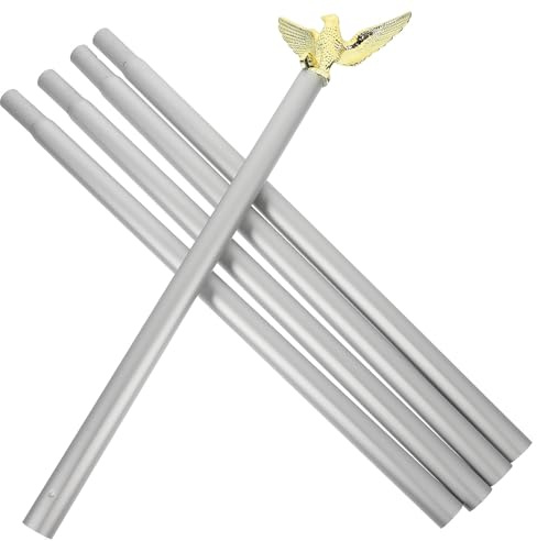 KAILIKETIY Aluminium Fahnenmast mit Drehgelenk Wetterfester Stabiler Haus Garten flaggenmast Abnehmbares Outdoor Set für Eagle Flag Windresistent und Rostfrei
