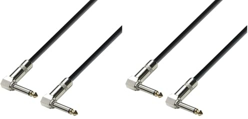 Adam Hall Cables 3 STAR IRR 0060 Patchkabel Winkelklinke TS | 0.6 m (Packung mit 2)