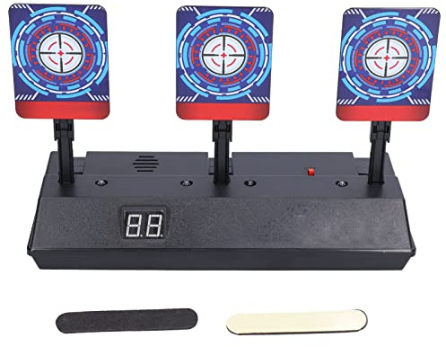 MEMEWOCA Elektrisches Scoring-Zielspielzeug, automatisches Reset-Blitz-Sound-LED-Spiel, elektronische Zielübungen mit Punktezähler für Kinder und Erwachsene, lustiges