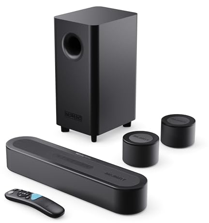 MAJORITY 5.1 Soundbar with Subwoofer, Bowfell Halo Dolby Atmos & Surround