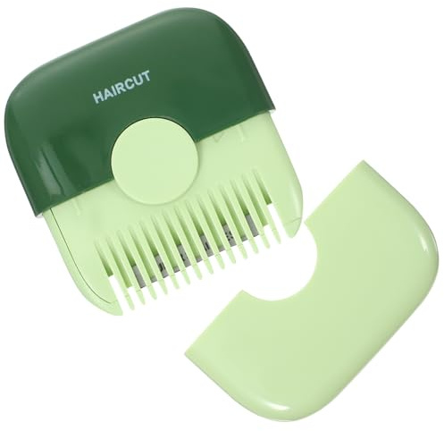 JHKNNK Manueller Haartrimmerkamm für Ponyfrisuren Tragbarer 2-in-1 Spliss Trimmer aus Abs und Edelstahl für Frauen und Mädchen Zuhause