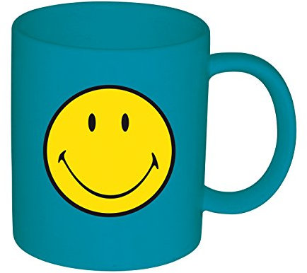 zak! Smiley Henkelbecher, 35 cl, Aqua blau
