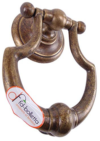 fd-bolletta arredamento e illuminazione türklopfer messing,antiker türklopfer fürTüren btm4 Höhe Klopfer gesamt 16,5cm,Breite11cm,Abstand zwischen den beiden Stiften11cm,Ø Stift 8mm,Länge 5,5cm