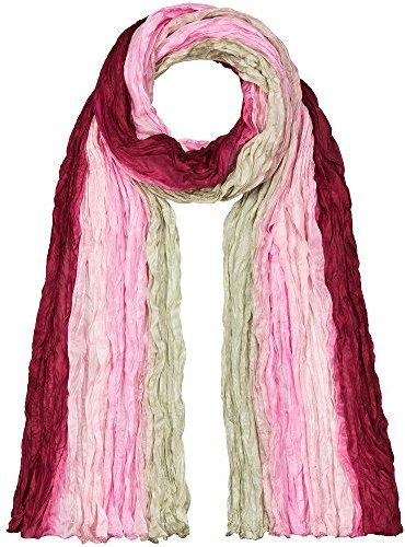 Japanwelt Seidentuch elegantes Damen Halstuch Crash-Schal 100% Seide silkroad 90 x 180 cm Verlauf Weinrot Rosa Grau