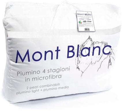 Tata Home Piumino Doppio 4 Stagioni in Morbida Microfibra Misura cm 155 X 200 Letto Singolo da Una Piazza