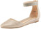 DREAM PAIRS Women's Casual Pointed Toe Ballet Comfort Soft Slip On Flats Shoes,Size 7,Gold/Glitter,AMIGA_Shine
