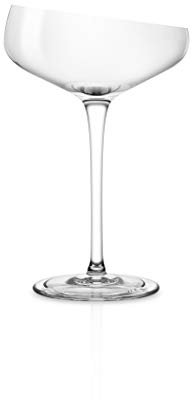 EVA SOLO | Champagne Coupe | Einzigartiges mundgeblasenes Glas mit ikonischer schrägen Kante | Weingläser
