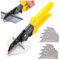 Pince coupante pour joint d'étanchéité Multi-angles,Pince pour coupes obliques pour profilés en plastique et en caoutchouc,Joint de cisaillement,Multi-Angle pour coupe-bordure-avec lot de 10 lames