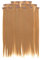 Prettyland 7-teilg SET Statik-frei Clip-In 50cm glatt lang-Haar strähnen Haarteil Haarverlängerung Braun-Blond BL30