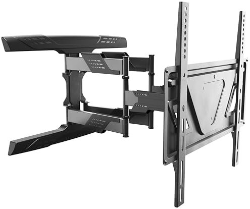 RICOO TV Wandhalterung Fernsehhalterung für Wand Fernseher Halterung Universal für 32-65 Zoll Smart Flach Curved Schwenkarm S9544 Schwenkbar Neigbar Fernseh-Arm bis 45 Kg & VESA 400 x 400 mm