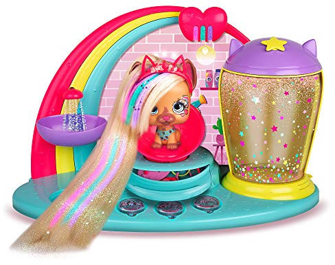 VIP PETS La Peluquería de Fabio y Fabia , Playset salón con Muñeca exclusiva la perrita Kiara y 13 Accesorios , Juguete y regalo para niños y niñas +3 Años