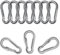 Spring Snap Hook Carabiner Clip - MissZM, Steel Stainless Keyring for Backpack Outdoor Camping Hiking Kid Swing Traveling, Waterproof Rustproof Strong Durable (10,M4)