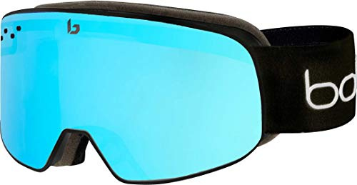 BOLLE Nevada SMALL Schneebrille 2021 Black Matte Corp/semi Polarized Light Vermillon Blue