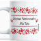 Paroles d'amour Idée cadeau pour anniversaire tata Anniversaire tata Mug original joyeux anniversaire tata avec des cœurs