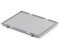 1a-TopStore Verschlussdeckel für Euro-Stapelbox EB 600x400 mm LxB, grau ähnl. RAL7001, aus Polypropylen, (NICHT MIT ANDEREN MODELLEN KOMPATIBEL)